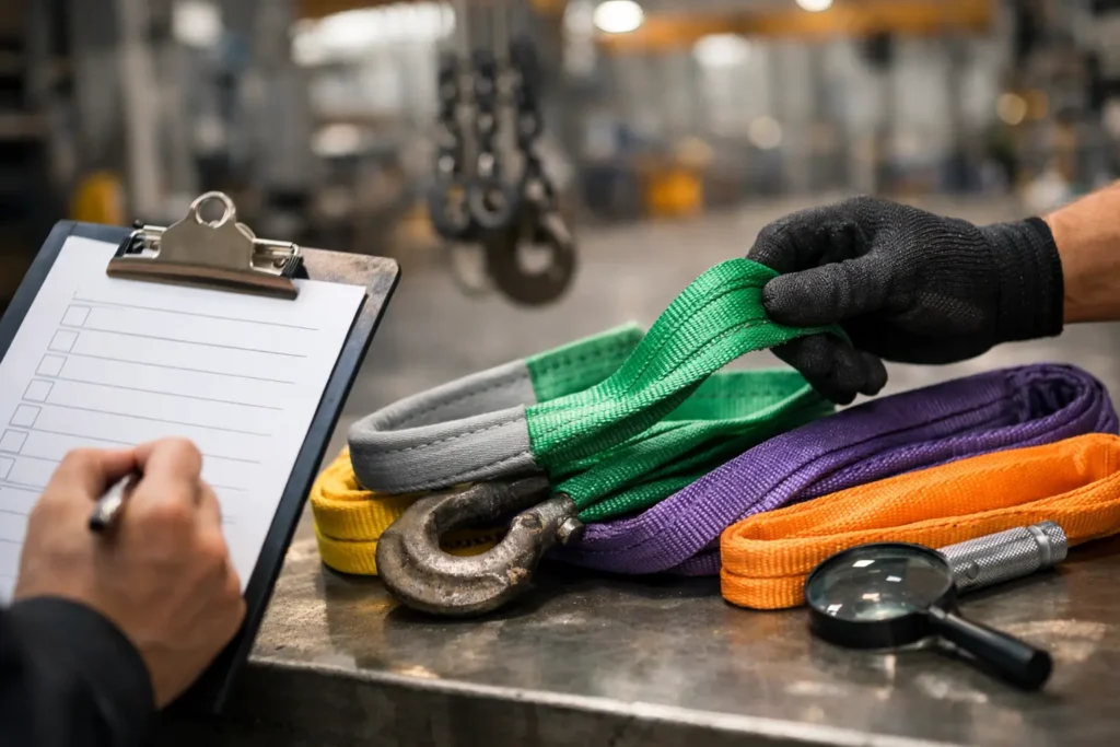 Polyester lifting sling inspection checklist 5 Polyester lifting sling inspection checklist