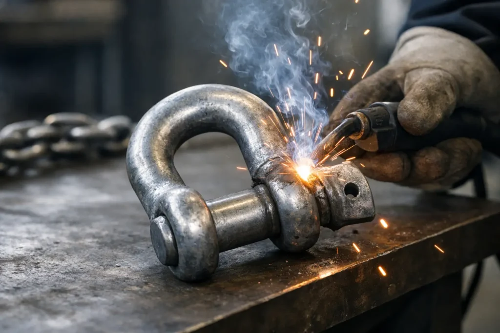 Can shackles be welded without losing their rating? 11 Can shackles be welded without losing their rating?