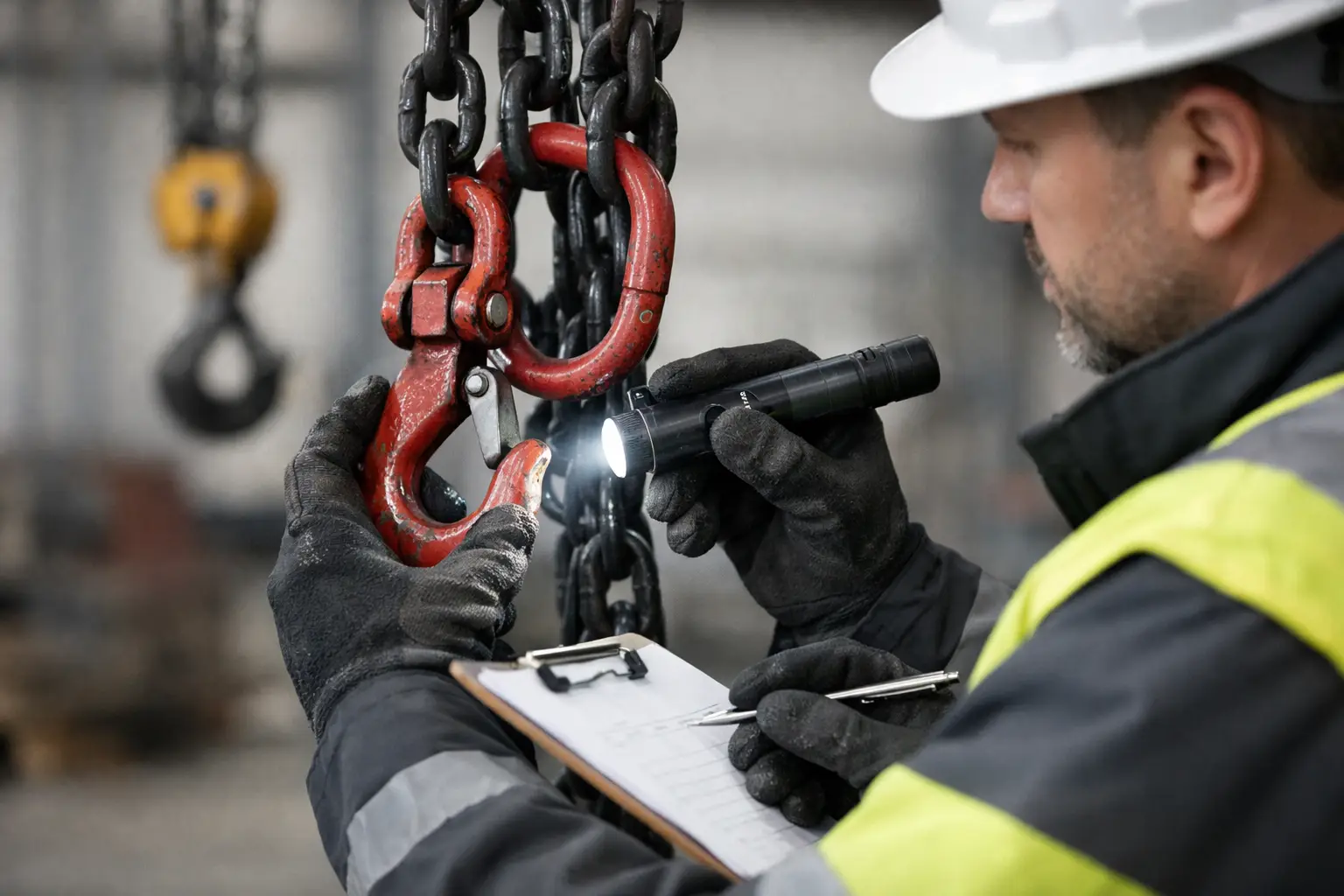 Chain sling inspection checks that prevent failure