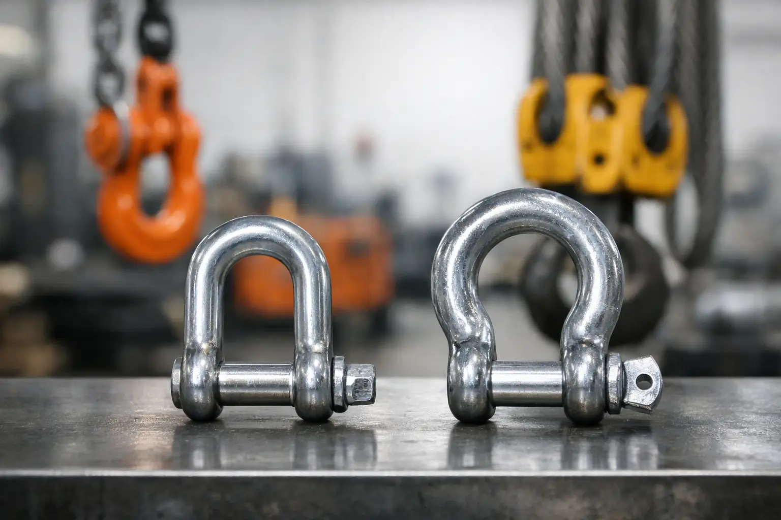 D shackle versus bow shackle for lifting