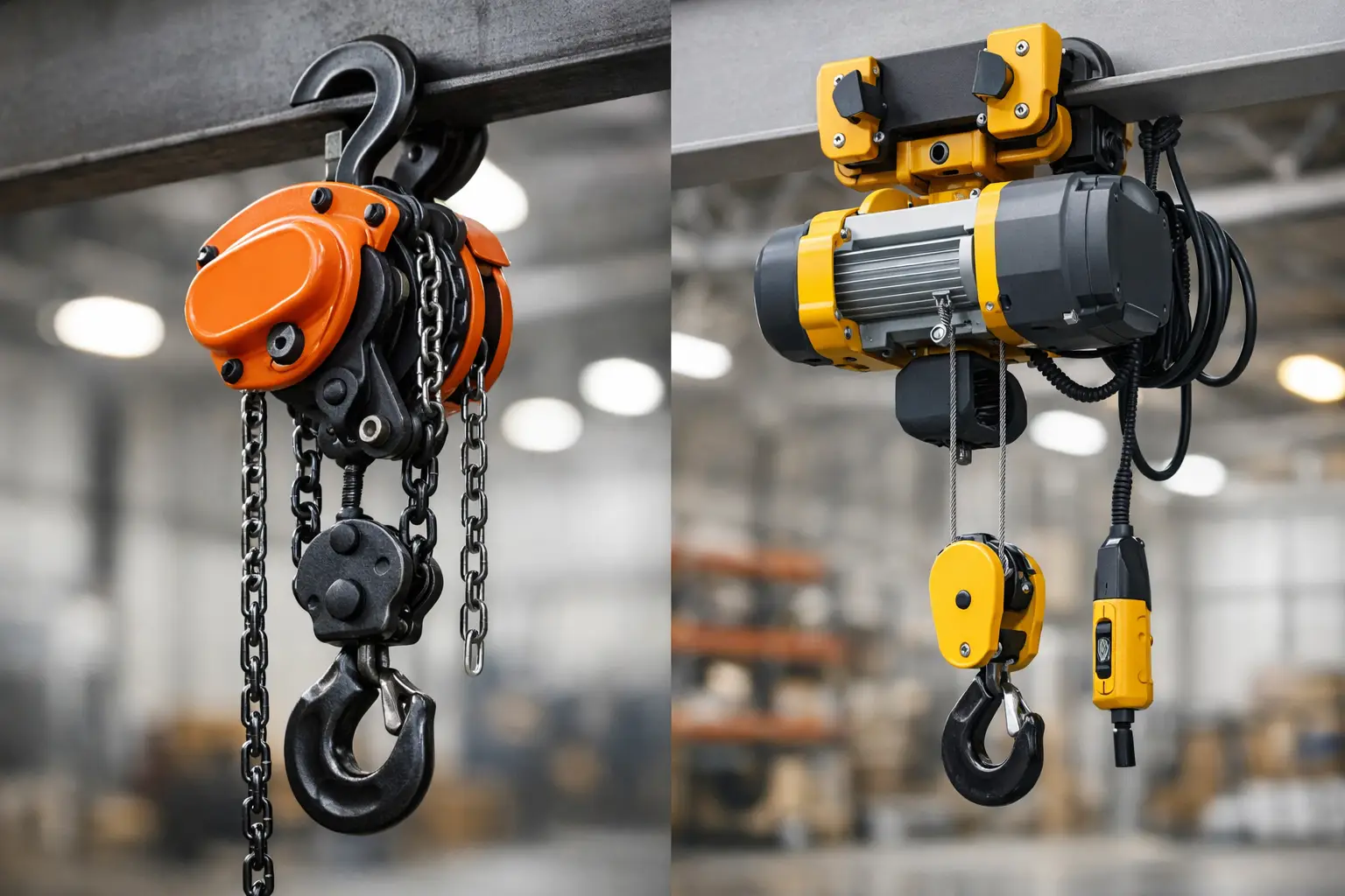 Manual hoist versus electric hoist: which fits?