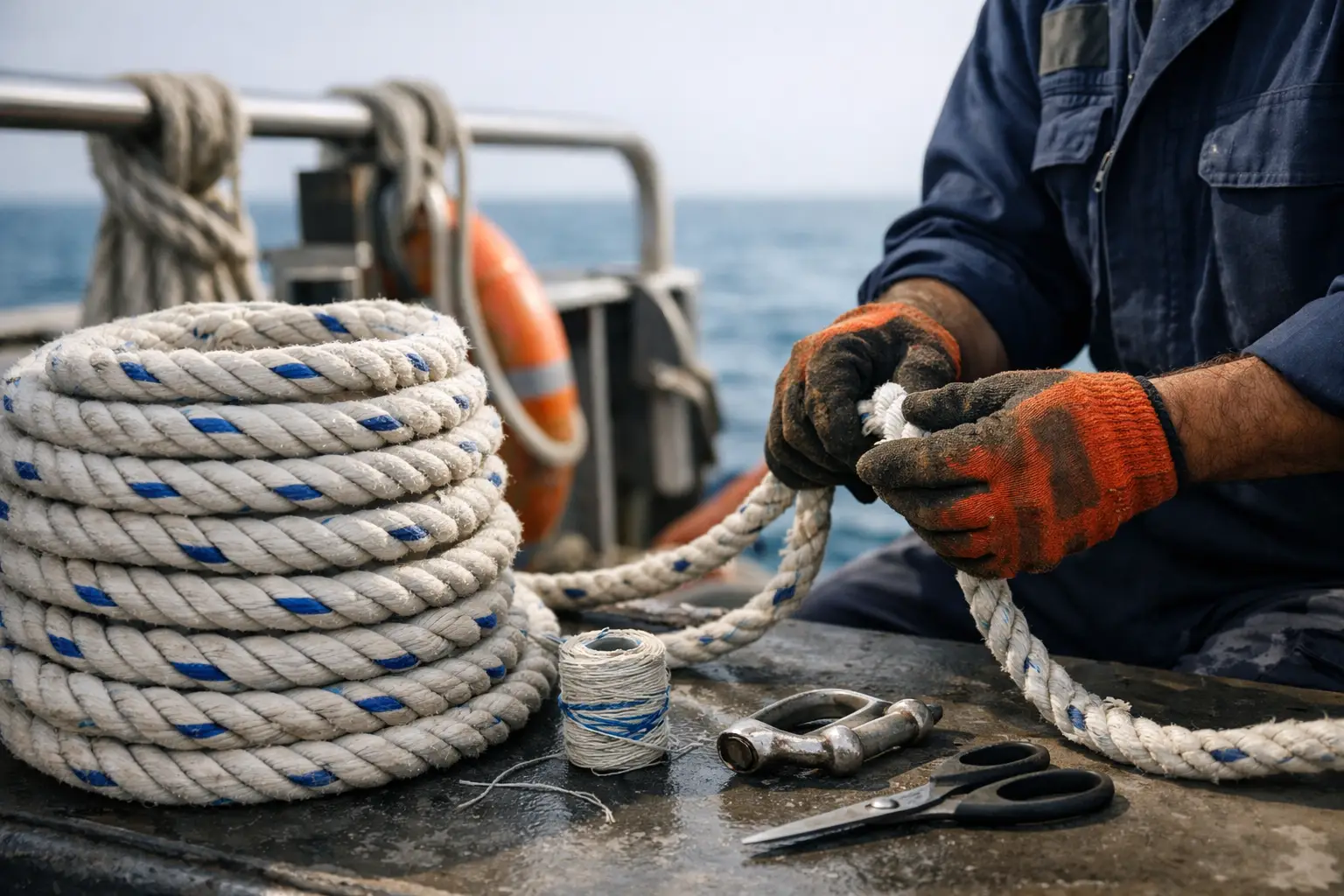 Marine rope maintenance guide for working crews