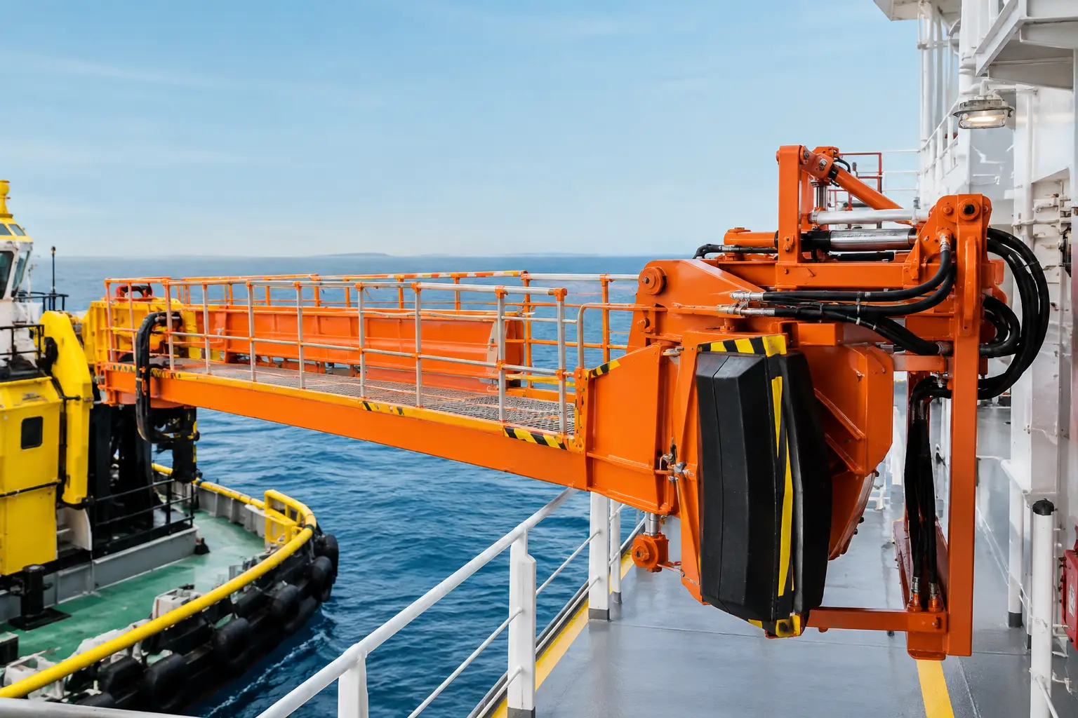 Marine transfer equipment guide for safe operations